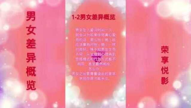 12男女差异概览