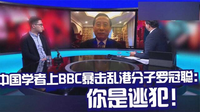 中国学者上BBC暴击乱港分子罗冠聪:你是逃犯!