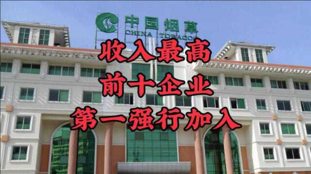 收入最高的企业公司,第一名强行加入