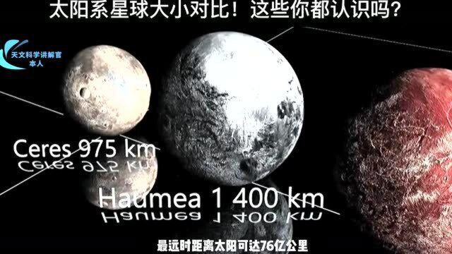 太阳系星球大小对比!这些你都认识吗?