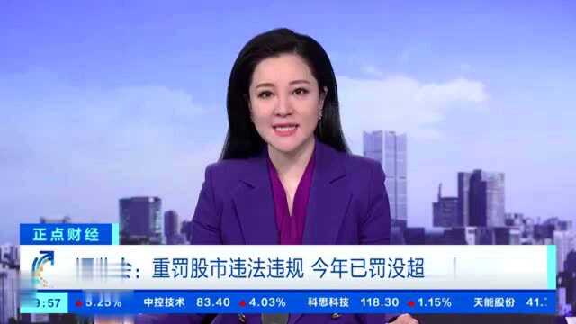 重罚股市违法违规!证监会:今年已罚没超13亿元