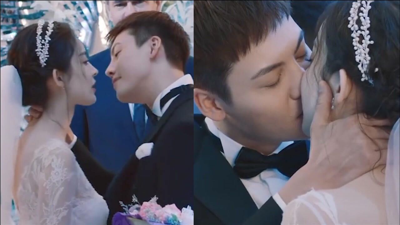 陈伟霆古力娜扎剧中办婚礼幸福拥吻超甜蜜观众直呼没看过瘾