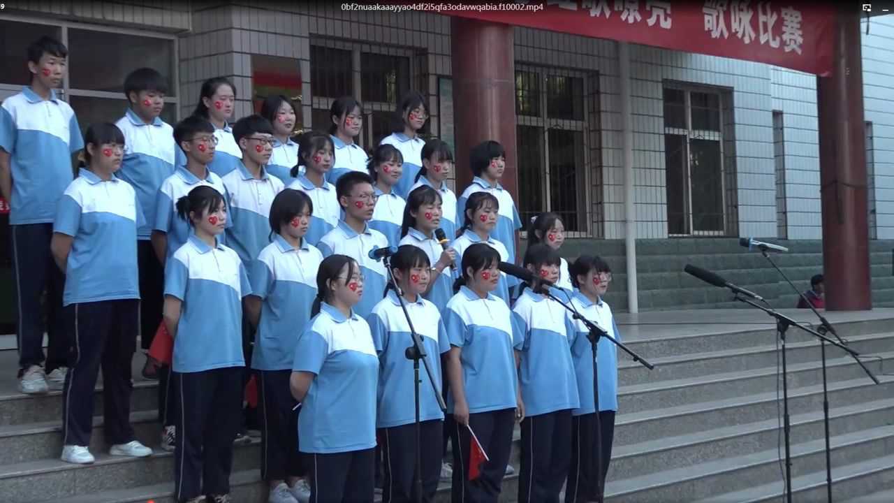 井陉职教中心举行"青春向党,红歌嘹亮"歌咏比赛2