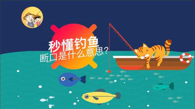 钓鱼新手必看系列,钓鱼百科,秒懂钓鱼专业名词“断口”,赶紧关注收藏!