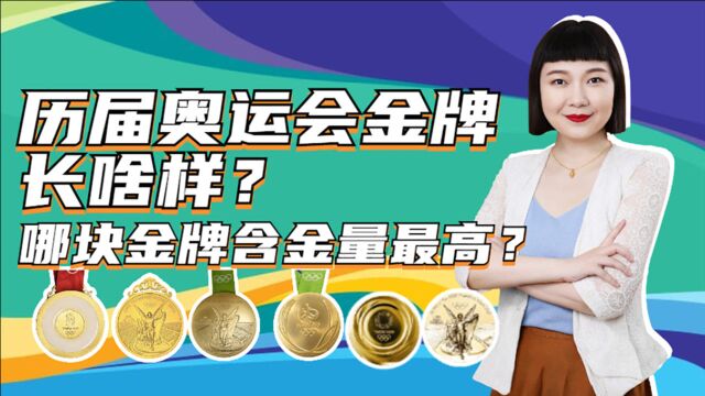 历届奥运会金牌长啥样?哪块金牌含金量最高?