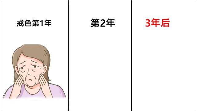 女人戒色第1年,第2年,3年后“颜值变化图”,真实形象精辟!