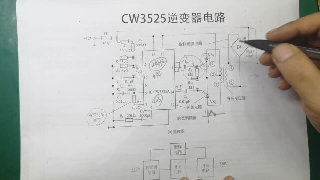 CW3525组成的逆变器电路讲解与分析