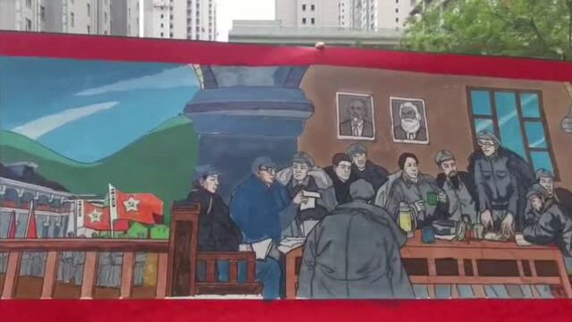 少年派丨用画笔描绘烽火革命故事 中学生手绘4米长卷传承红色基因