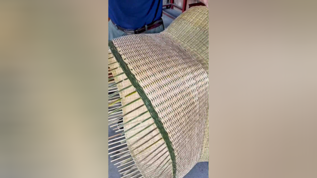 一个竹编的婴儿床,你们喜欢吗?#手工