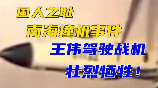 国人之耻:南海撞机事件王伟驾驶战机壮烈牺牲!