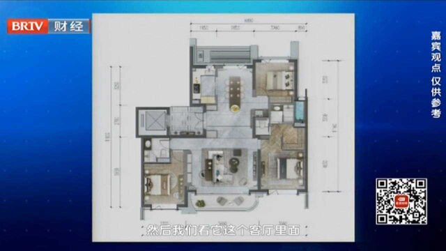 大三居室户型图解析之丰台分钟寺住宅项目