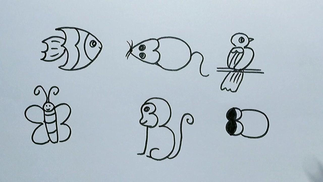 数字3简笔画,一起激发宝宝想象力!