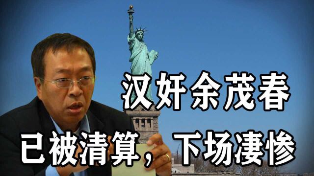 当代“大汉奸”余茂春,背叛家国当美国人走狗,如今已被清算下场凄惨!