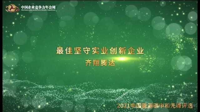 2021年度最佳坚守实业创新企业齐翔腾达