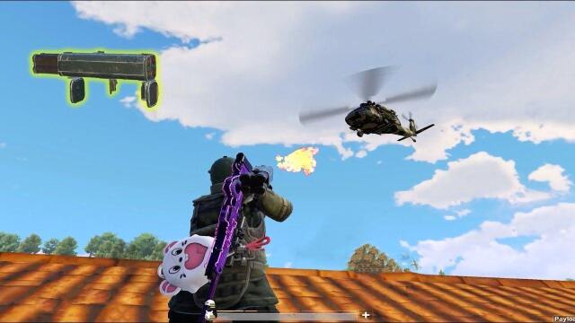 和平精英:火箭筒面前直升机就是渣渣?26杀被活活毒死!