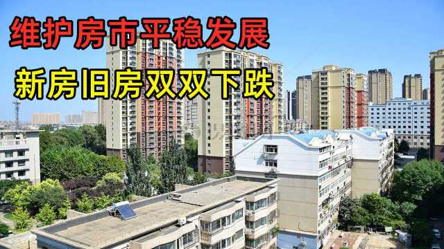 央行:维护房地产市场平稳发展,新旧房价格双双下降