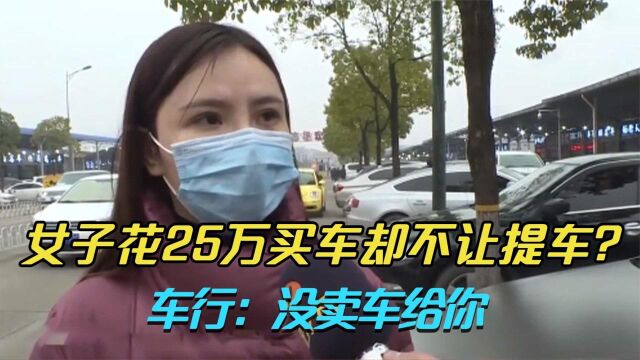 纪录片:女子花25万买二手车,车行却不让提车?车行:没卖车给你