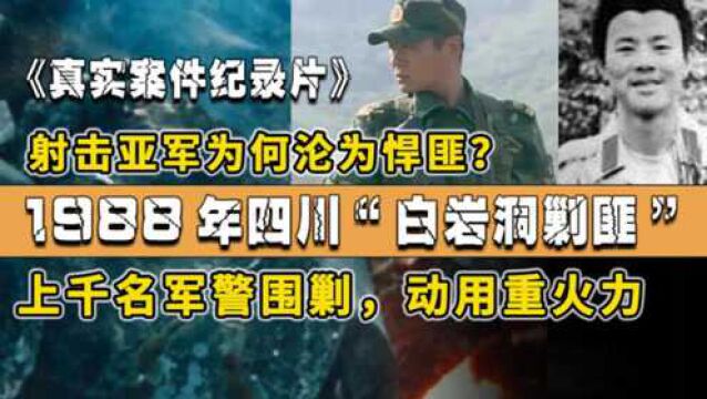 1988年四川“白岩洞剿匪”:头号悍匪组合,与千名军警火拼了三天