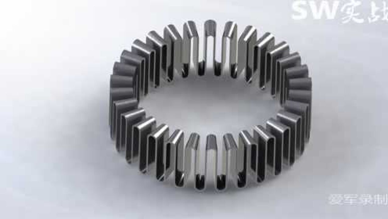 solidworks教程基础入门波浪形弹簧环,绘制扫描路径是建模关键_高清1080P在线观看平台_腾讯视频