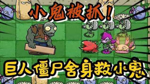 PVZ故事:小鬼被当成间谍被植物们抓了起来,巨人僵尸会怎么做