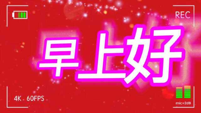 早上好美丽的星期一