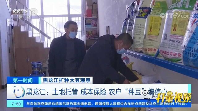 黑龙江:土地托管、成本保险,农户“种豆”增信心