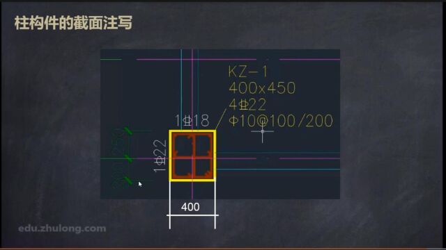 第51节 柱构件的截面注写方式