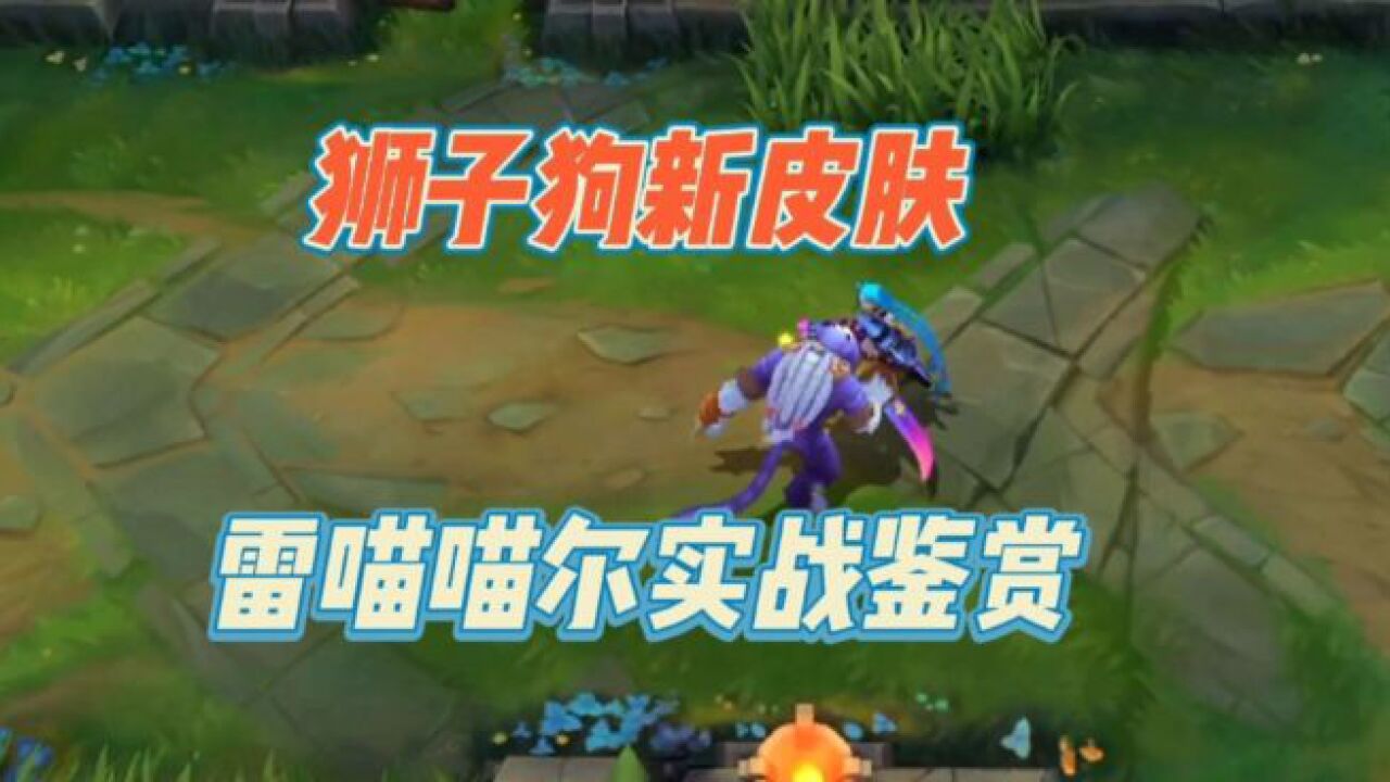 狮子狗新皮肤,雷喵喵尔实战鉴赏!_高清1080P在线观看平台_腾讯视频
