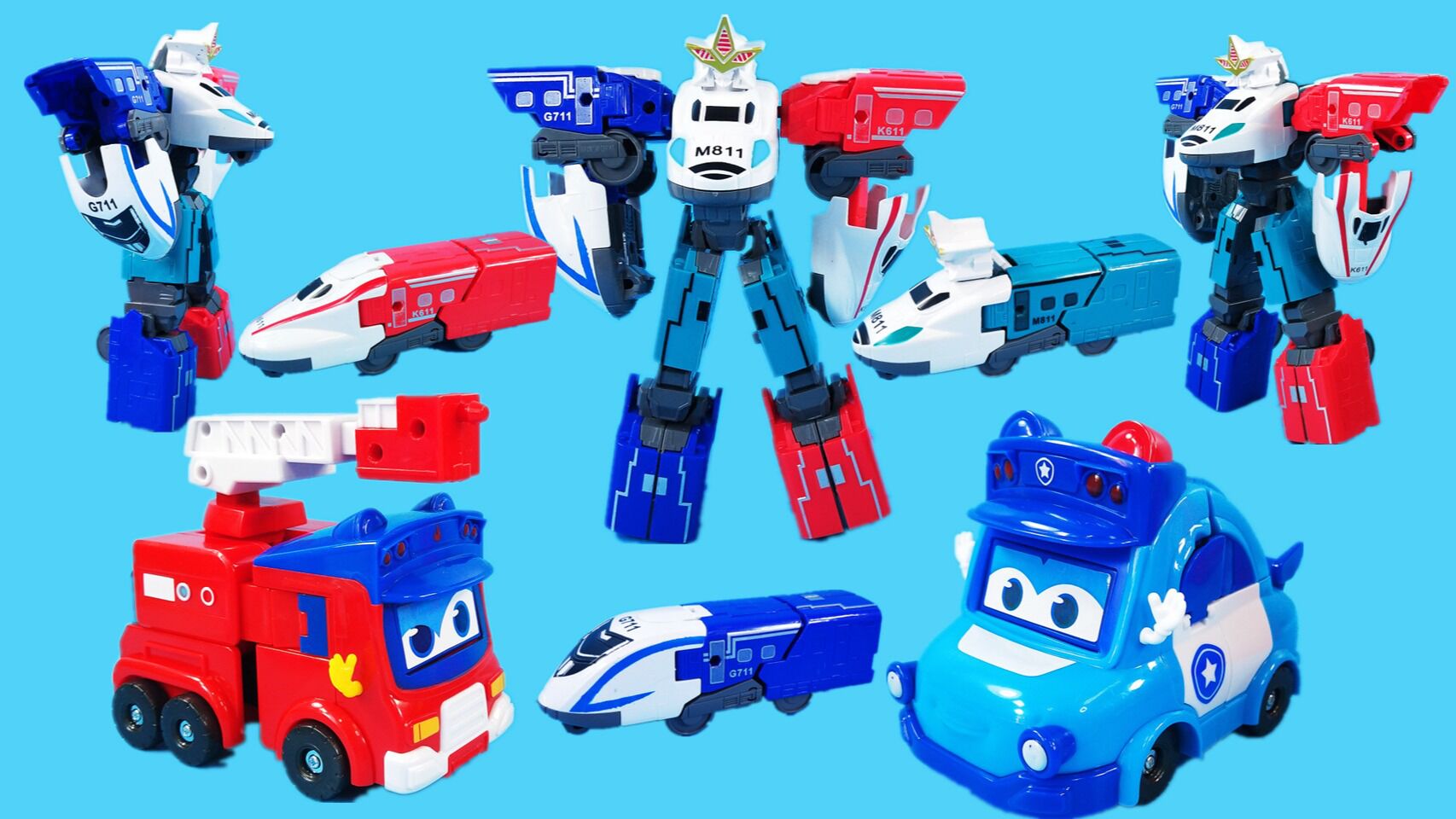 灵犀小乐园 百变校巴去加油站加油,遇到需要插队的变形金刚,原来它们