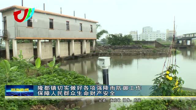 【直击】防御强降水,隆都镇切实做好各项强降雨防御工作...