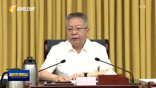 沈晓明:打好智慧海南建设攻坚战 推动实战化运行迈上新台阶