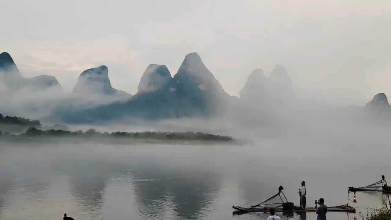 今日桂林 烟雨漓江你我都是,烟雨画中客.