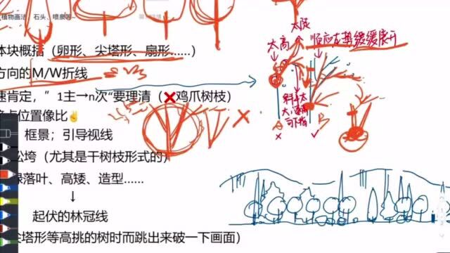 如何用植物区分前、中、后景?,快来收藏!| 景观手绘照片改绘 NO.274