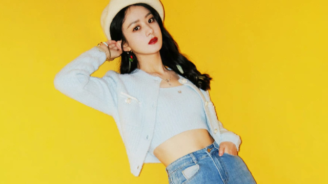 赵丽颖健身的优势果然不可小觑,穿短上衣马甲线若隐若现太绝了!