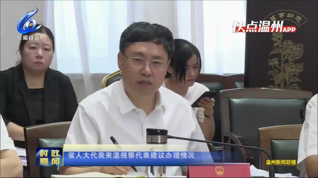 【温视频】省人大代表来温视察代表建议办理情况 助力交通建设彰显人大作为