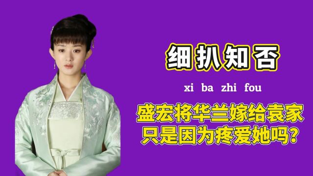 那么盛宏将大女儿嫁给袁家,究竟有什么目的?