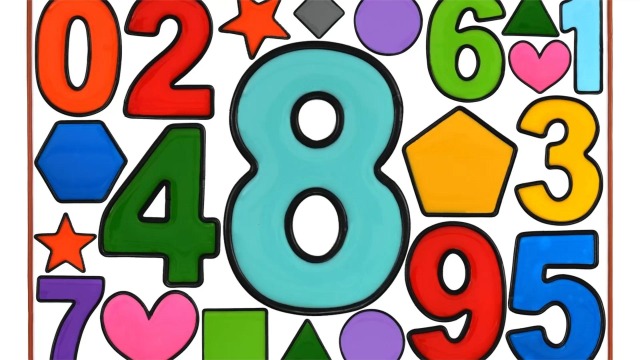 宝宝学画画:教宝宝绘画启蒙数字1~10,真是学习娱乐两不误