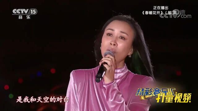 那英演唱《春暖花开》,一开嗓便惊艳无比,太好听了