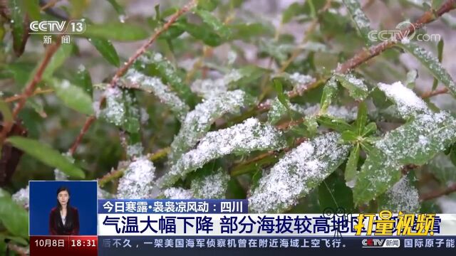 四川:气温大幅下降,部分海拔较高地区出现降雪