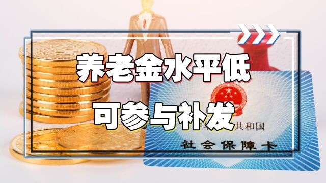 养老金补发陆续到账,退休金低于人均水平的,都能参与其中吗?