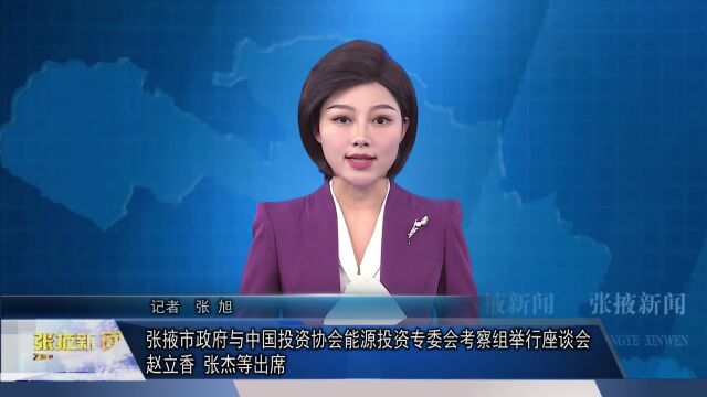 【视频】张掖市政府与中国投资协会能源投资专委会考察组举行座谈会