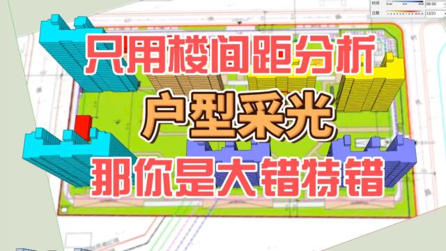 只用楼间距分析、户型采光、那你是大错特错