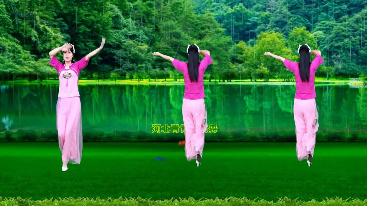 金曲广场舞《烟雨唱扬州》优美64步演示分解，好学好看_腾讯视频