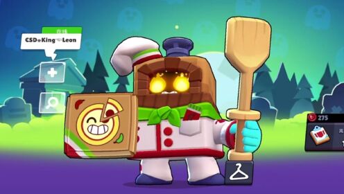 【荒野乱斗】体验阿拾新皮肤披萨烤炉,击败敌人会有特效?