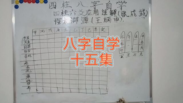 四柱八字自学 十五集