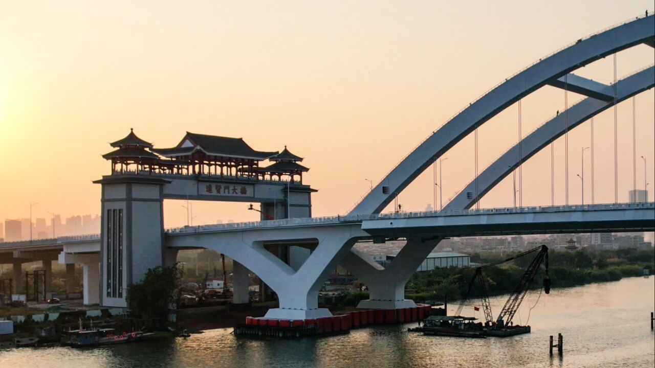 揭阳进贤门大桥正式通车!延时摄影记录大桥建设过程