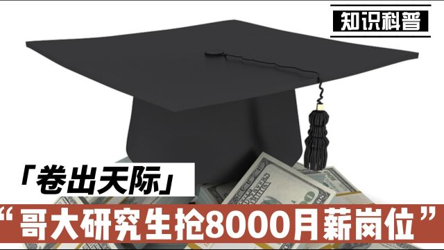 卷出天际,哥大研究生抢8000月薪岗位