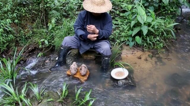 农村老爷爷教你这样做反沙芋头,这技术,这架势真不赖#农村手艺人