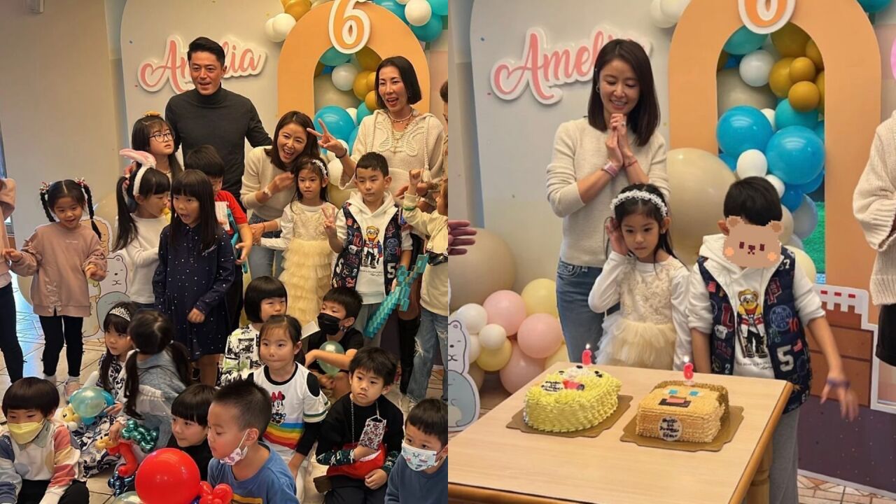 林心如霍建华为女儿庆生,6岁小海豚正脸首曝光,颜值高像妈妈