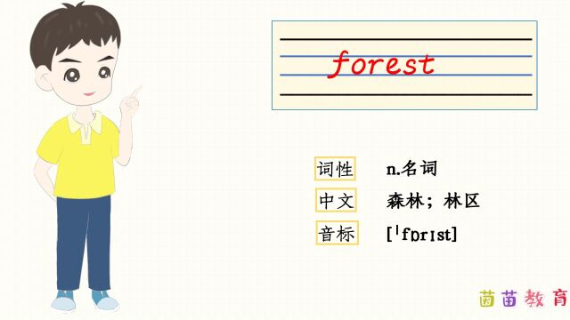 自然拼读:forest